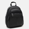 Стильный женский рюкзак среднего размера из черной кожи Keizer (21303) - 2