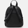 Стильний жіночий рюкзак середнього розміру із чорної шкіри Keizer (21303) - 3