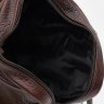 Удобная мужская сумка на плечо из фактурной кожи в коричневом цвете Keizer (19376) - 5