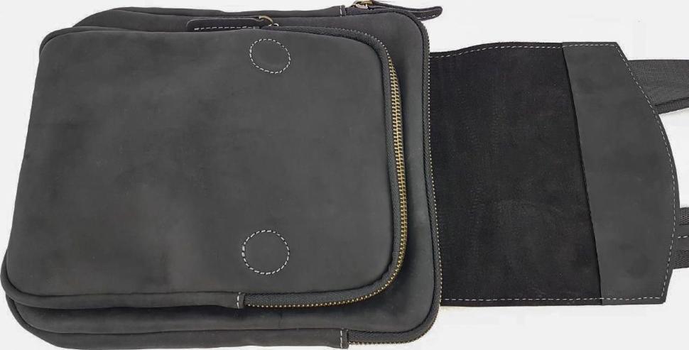 Компактна сумка вертикального типу з вінтажній шкіри Крейзі VATTO (11705)