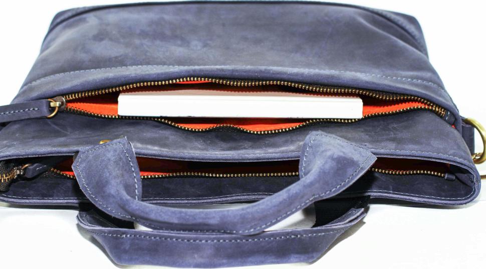 Мужская деловая сумка в стиле винтаж с ручками и ремнем на плечо VATTO (11904)