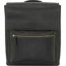 Класичний чоловічий рюкзак чорного кольору з клапаном VATTO (12104) - 1