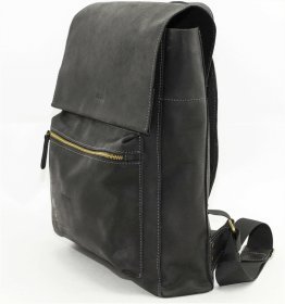 Классический мужской рюкзак черного цвета с клапаном VATTO (12104)