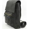 Класичний чоловічий рюкзак чорного кольору з клапаном VATTO (12104) - 2