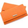 Жіночий шкіряний гаманець оранжевого кольору KARYA (16198) - 4