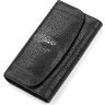 Чорний гаманець з натуральної шкіри морського ската з фіксацією STINGRAY LEATHER (024-18089) - 1