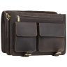 Мужской портфель из винтажной кожи темно-коричневого цвета Visconti Hulk 77363 - 3
