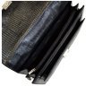 Деловой мужской портфель из натуральной кожи с лазерной текстурой Desisan 107563 черного цвета modnotak фото - 4