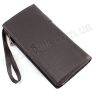 Шкіряний гаманець-клатч коричневого кольору KARYA (1136-39) - 3