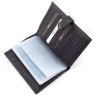 Чорний шкіряний гаманець під документи і паспорт KARYA (0914-45) - 6