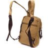 Текстильная мужская сумка-рюкзак песочного цвета в стиле милитари Vintage 2422166 - 2