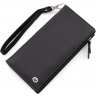Місткий шкіряний гаманець чорного кольору під багато карток ST Leather (15383) - 3
