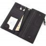 Місткий шкіряний гаманець чорного кольору під багато карток ST Leather (15383) - 5