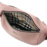 Светло-розовая женская поясная сумка из натуральной кожи Tom Stone (10918) - 4