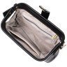 Чорна жіноча сумка-клатч із натуральної шкіри з хлястиком на магніті Vintage 2422427 - 5
