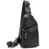 Мужская сумка через плече из натуральной кожи Tiding Bag 90764 Черная modnotak фото - 6