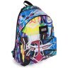 Подростковый текстильный рюкзак с отделением для ноутбука до 15" Bagland 111364 разноцветный с принтом графити modnotak фото - 2