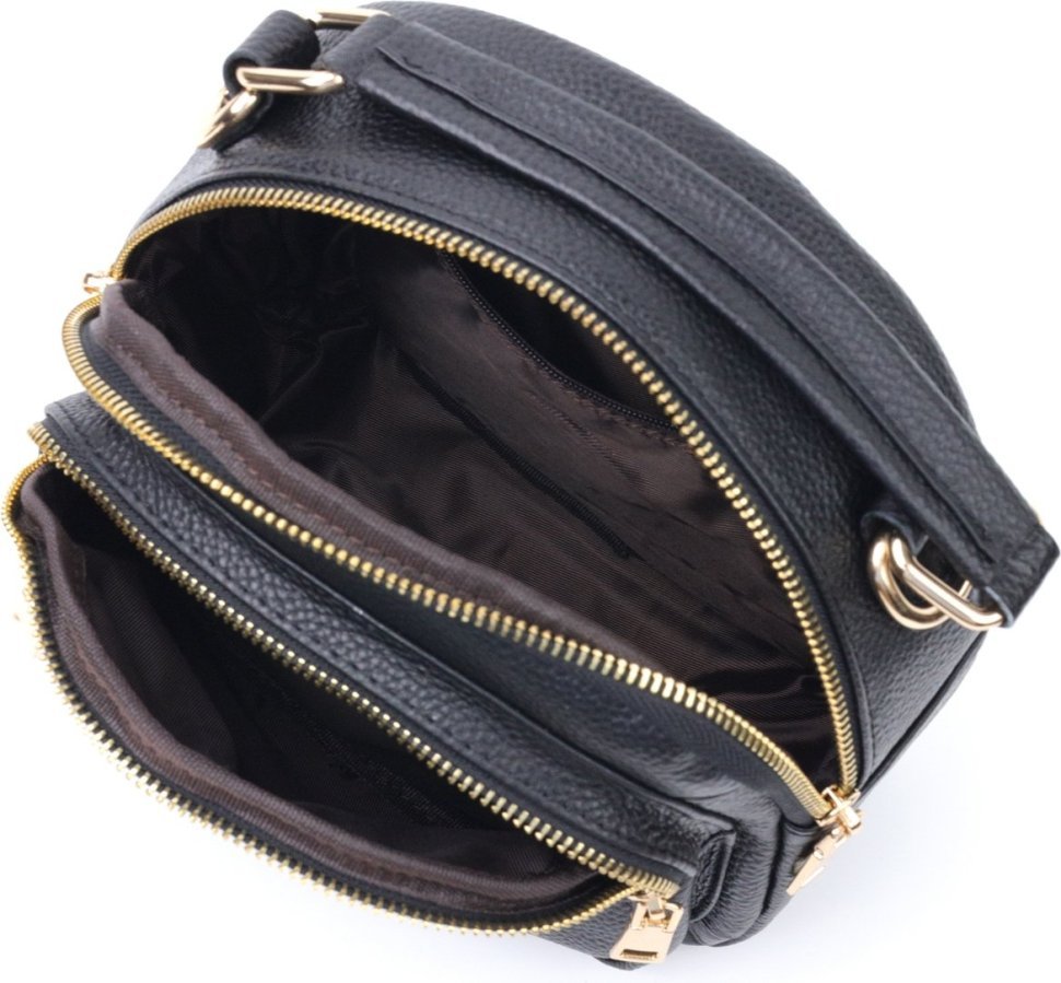 Стильная женская сумка маленького размера на плечо из высококачественной кожи Vintage (20688)
