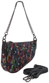 Яркая компактная женская сумка из натуральной кожи Desisan 81664 (разноцветная)