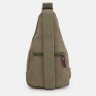Чоловічий слінг-рюкзак із щільного текстилю зеленого кольору Monsen 71764 - 4