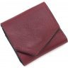 Жіночий гаманець із гладкої шкіри бордового кольору на магнітах Grande Pelle (13226) - 3