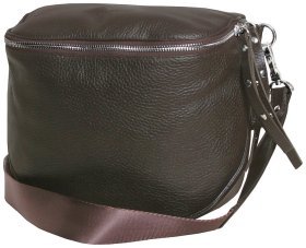 Жіноча сумка зі шкіри флотар через плече Vip Collection 102364 коричневого кольору