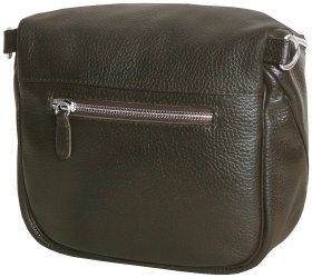 Жіноча сумка зі шкіри флотар через плече Vip Collection 102364 коричневого кольору