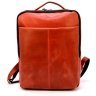 Большой женский кожаный городской рюкзак красного цвета TARWA (19791) - 2