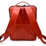 Большой женский кожаный городской рюкзак красного цвета TARWA (19791) - 4
