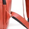 Большой женский кожаный городской рюкзак красного цвета TARWA (19791) - 10