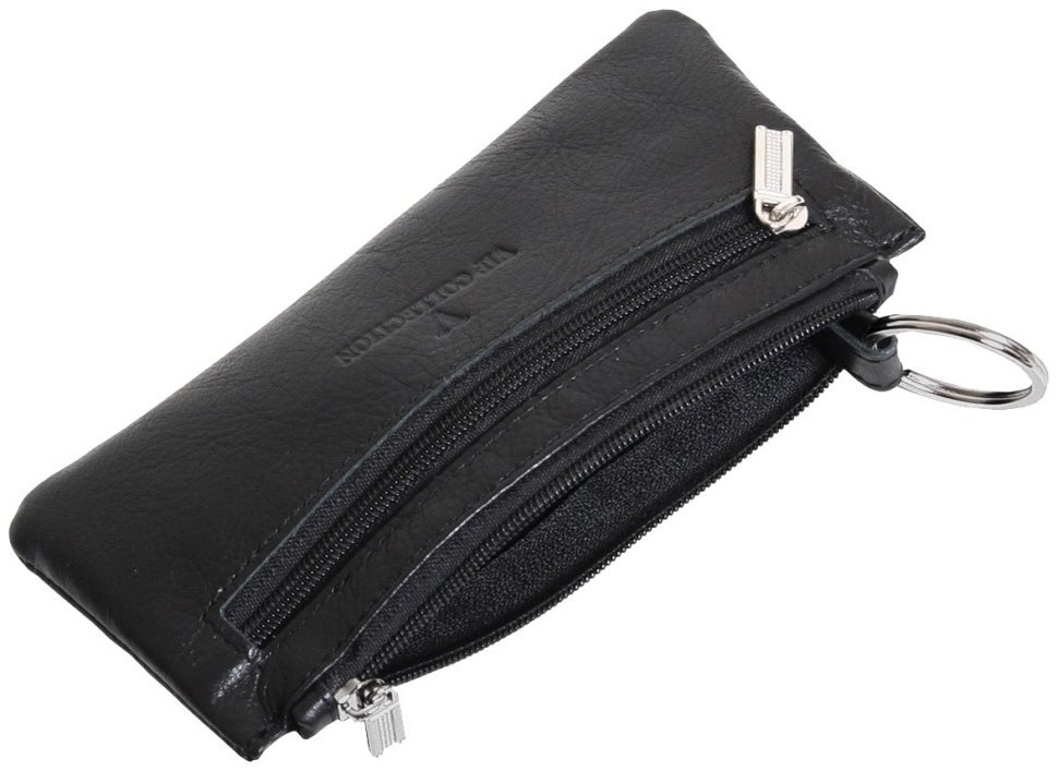 Ключница кожаная на молнии Vip Collection 102564 (черная) фото №5 Ключница кожаная на молнии Vip Collection 102564 (черная) modnotak фото №5