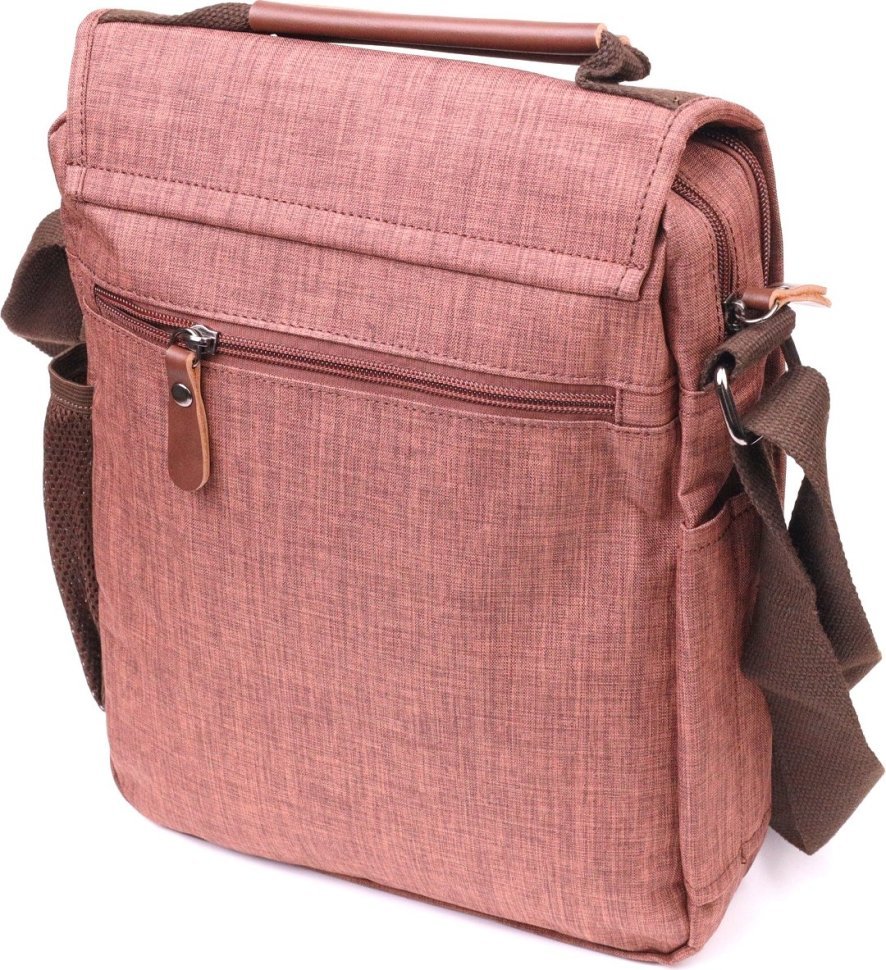 Мужская сумка-барсетка из коричневого текстиля Vintage (2421262)