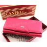 Красочный кожаный женский кошелек розового цвета Canpellini (17415) - 10