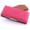 Красочный кожаный женский кошелек розового цвета Canpellini (17415) - 3