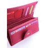 Барвистий шкіряний жіночий гаманець рожевого кольору Canpellini (17415) - 6