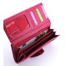Барвистий шкіряний жіночий гаманець рожевого кольору Canpellini (17415) - 7