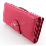 Барвистий шкіряний жіночий гаманець рожевого кольору Canpellini (17415) - 4