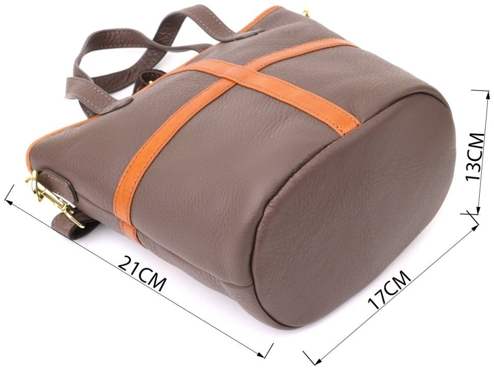 Женская сумка через плечо с кожаной вставкой на лицевой стороне Vintage 103164 фото №3 Женская сумка через плечо с кожаной вставкой на лицевой стороне Vintage 103164 modnotak фото №3