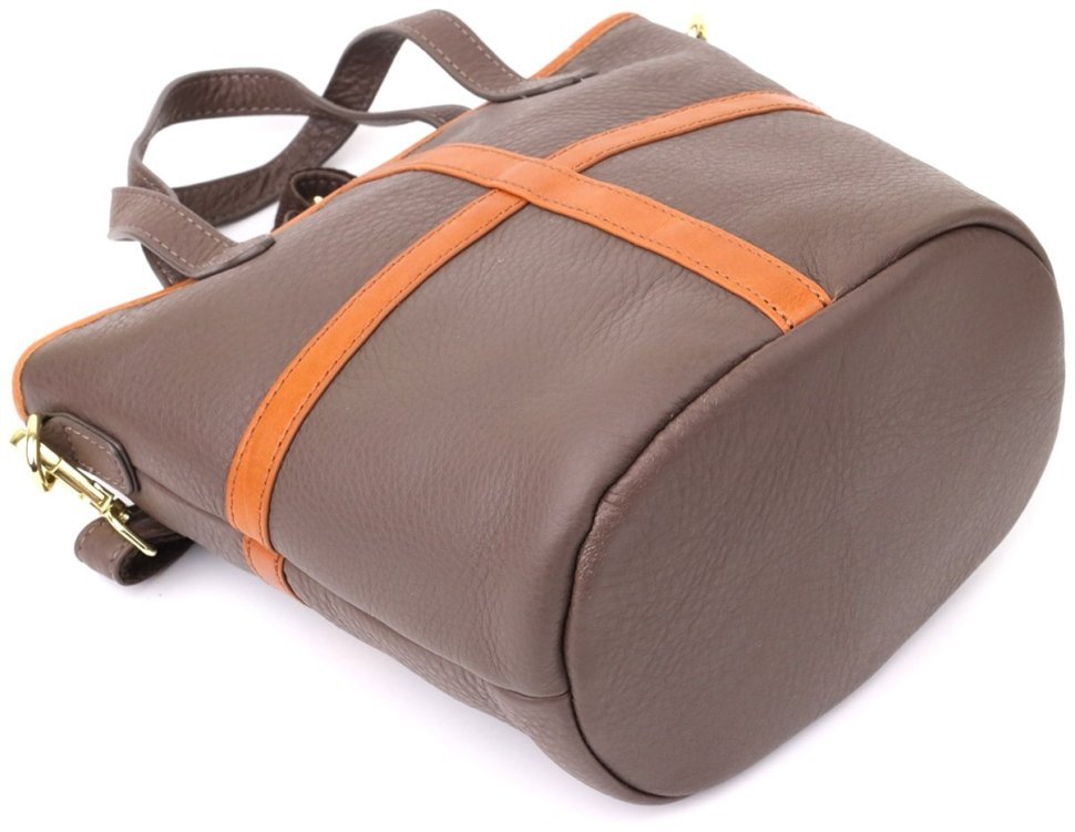 Женская сумка через плечо с кожаной вставкой на лицевой стороне Vintage 103164 фото №5 Женская сумка через плечо с кожаной вставкой на лицевой стороне Vintage 103164 modnotak фото №5