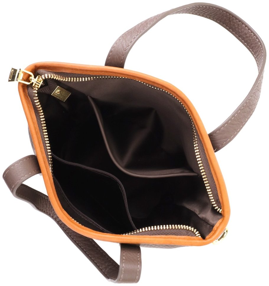 Женская сумка через плечо с кожаной вставкой на лицевой стороне Vintage 103164 фото №7 Женская сумка через плечо с кожаной вставкой на лицевой стороне Vintage 103164 modnotak фото №7