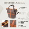 Жіноча сумка через плече зі шкіряною вставкою на лицьовій стороні Vintage 103164 modnotak фото - 13