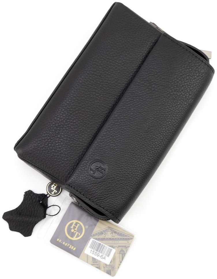 Элитная мужская кожаная барсетка с блокировкой открытия H.T Leather (1559-6) фото №7 Элитная мужская кожаная барсетка с блокировкой открытия H.T Leather (1559-6) modnotak фото №7