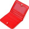 Червоний жіночий гаманець невеликого розміру з натуральної шкіри під рептилію CANPELLINI (2421800) - 3