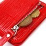 Червоний жіночий гаманець невеликого розміру з натуральної шкіри під рептилію CANPELLINI (2421800) - 5