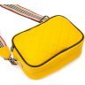 Жіноча сумка-кроссбоді із натуральної шкіри жовтого кольору Vintage (2422114) - 3