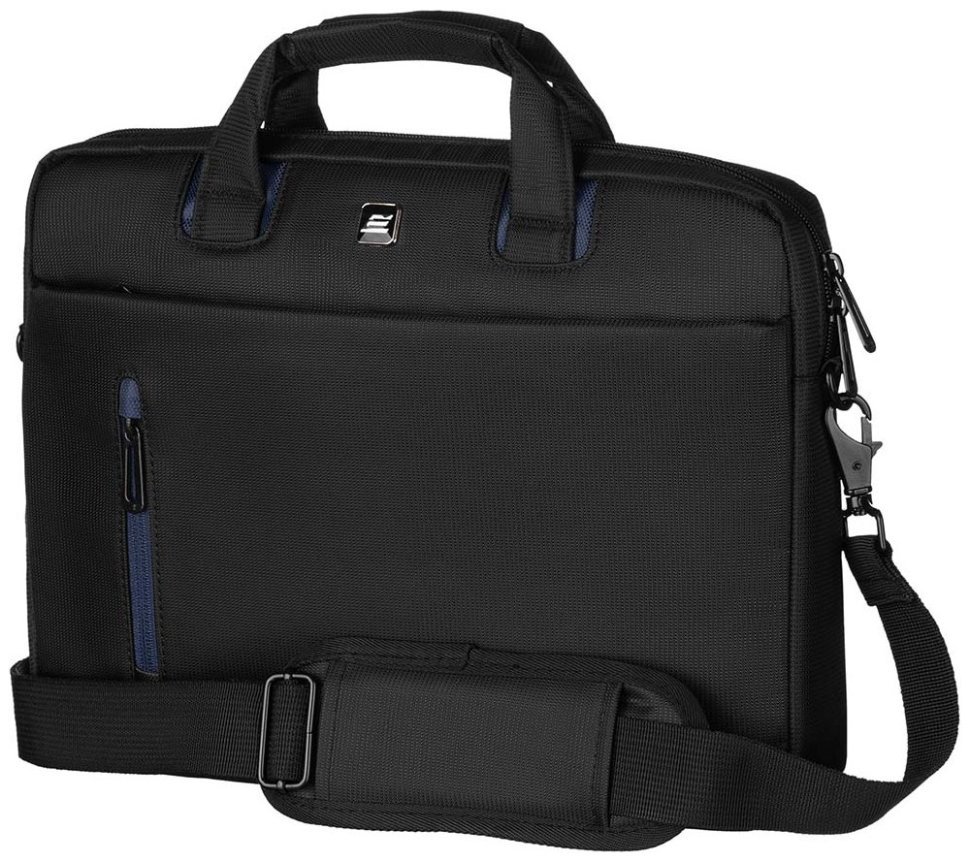 Надежная сумка из нейлона с отделением для ноутбука до 13" черного цвета через плечо 2E Base Park 103464 modnotak фото №1