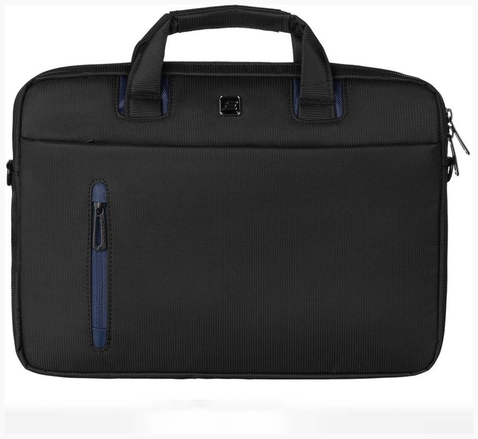 Надежная сумка из нейлона с отделением для ноутбука до 13" черного цвета через плечо 2E Base Park 103464 modnotak фото №3