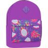 Подростковый рюкзак фиолетового цвета из текстиля с принтом Bagland (54064) - 1