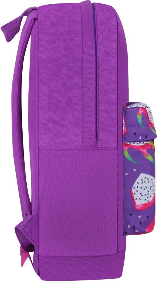 Підлітковий рюкзак фіолетового кольору з текстилю з принтом Bagland (54064)