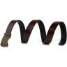 Узкий мужской кожаный ремень коричневого цвета с автоматической пряжкой Vintage 2420273 - 2